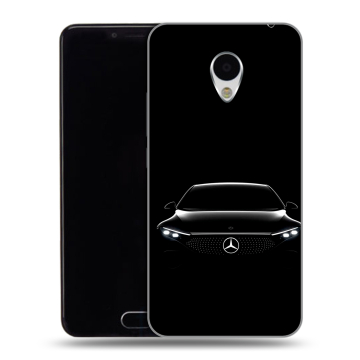 Пластиковый чехол на Meizu M3 с принтом Mercedes Мерседес