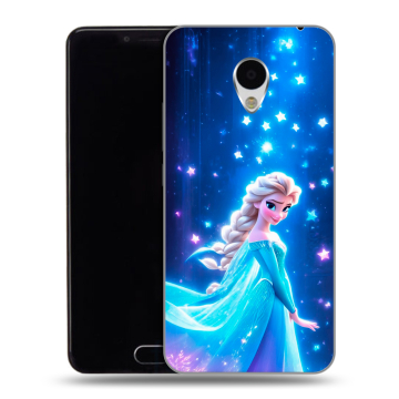 Пластиковый чехол на Meizu M3 с принтом Холодное сердце Frozen