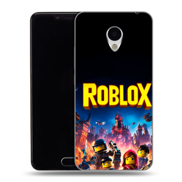 Пластиковый чехол на Meizu M3 с принтом Roblox Роблокс