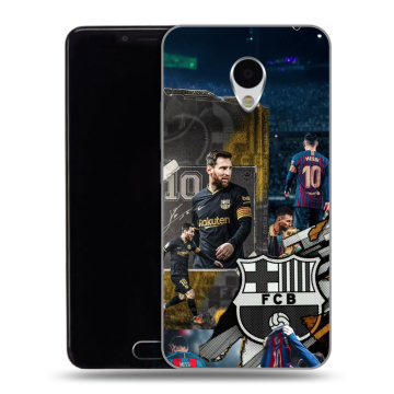 Пластиковый чехол на Meizu M3 с принтом Messi Barcelona