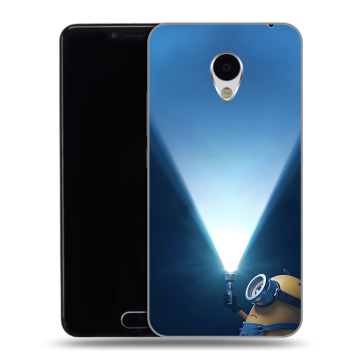 Пластиковый чехол на Meizu M3 с принтом Миньоны
