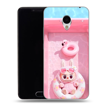 Пластиковый чехол на Meizu M3 с принтом Labubu Лабубу
