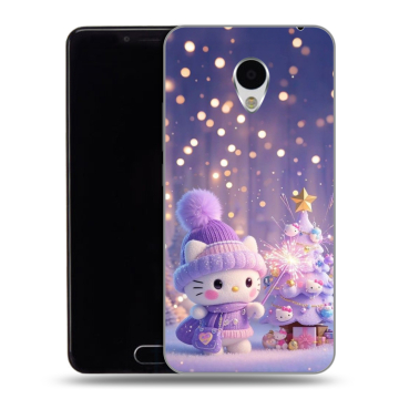 Пластиковый чехол на Meizu M3 с принтом Новый год