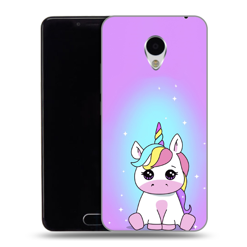 Пластиковый чехол на Meizu M3 с принтом Единорог Пластиковый чехол на Meizu M3 с принтом Единорог