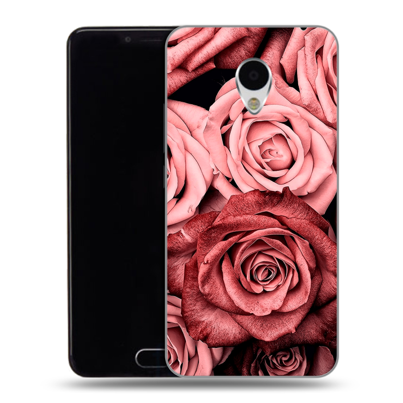 Пластиковый чехол на Meizu M3 с принтом Цветы розы Пластиковый чехол на Meizu M3 с принтом Цветы розы