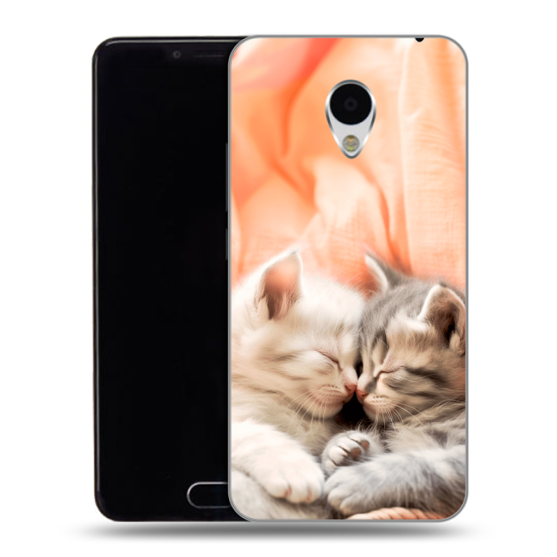Пластиковый чехол на Meizu M3 с принтом Котята Пластиковый чехол на Meizu M3 с принтом Котята