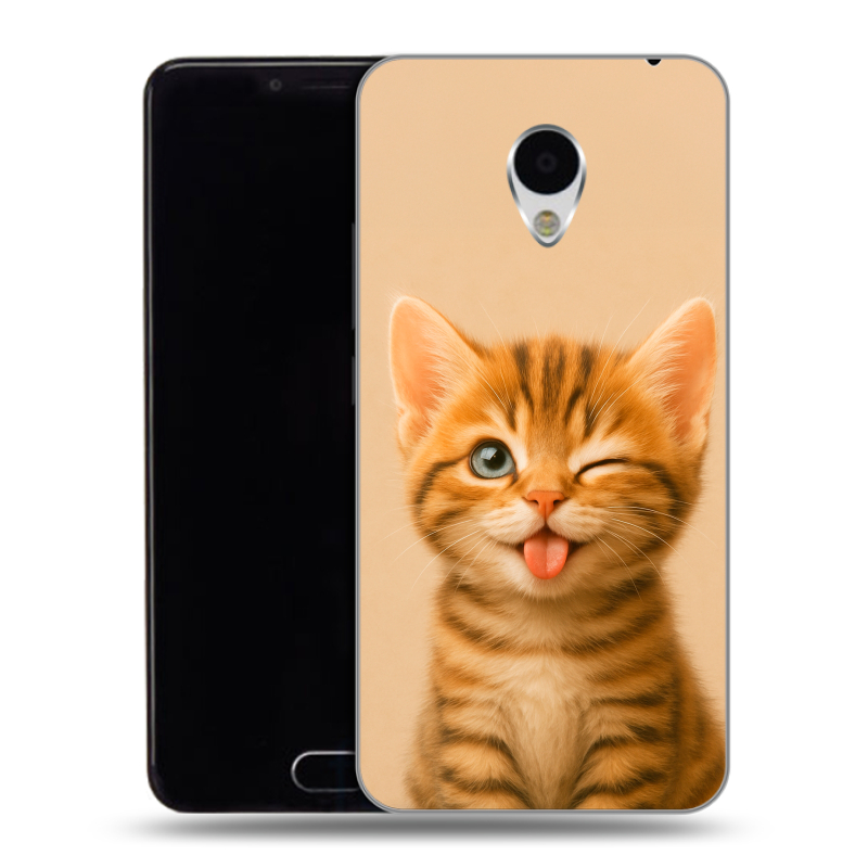 Пластиковый чехол на Meizu M3 с принтом котенок Пластиковый чехол на Meizu M3 с принтом котенок