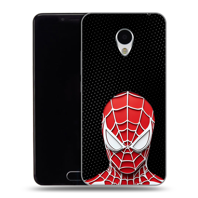 Пластиковый чехол на Meizu M3 с принтом человек паук spiderman Пластиковый чехол на Meizu M3 с принтом человек паук spiderman
