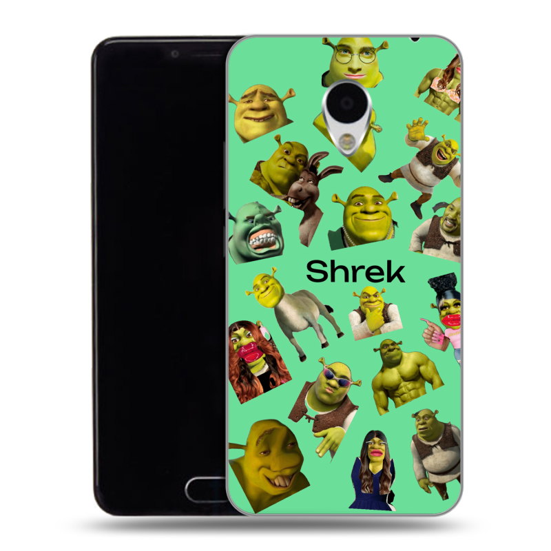 Пластиковый чехол на Meizu M3 с принтом Шрек Shrek Пластиковый чехол на Meizu M3 с принтом Шрек Shrek