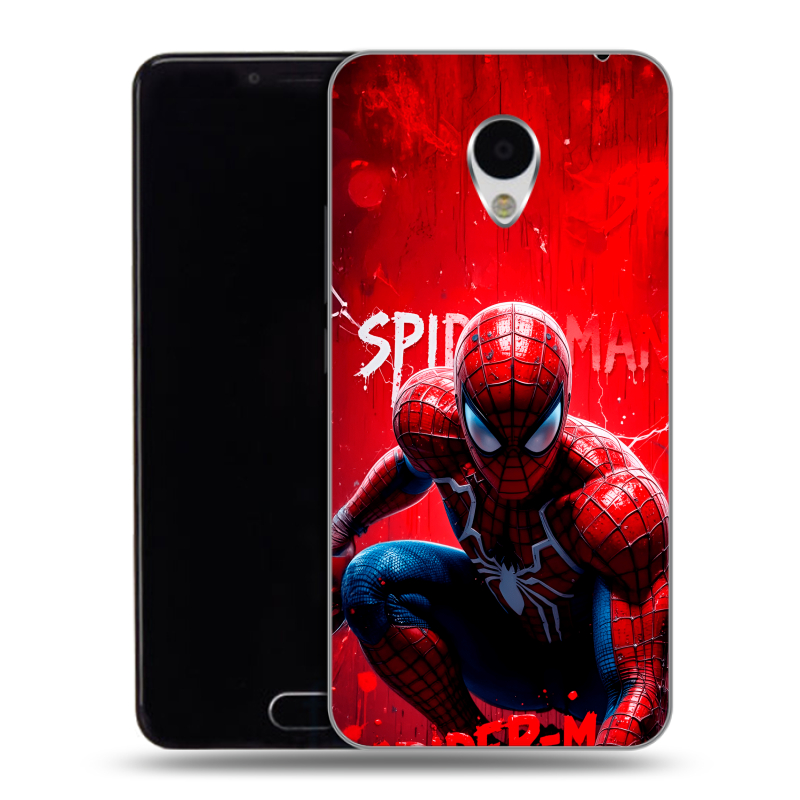 Пластиковый чехол на Meizu M3 с принтом Spiderman Человек паук Пластиковый чехол на Meizu M3 с принтом Spiderman Человек паук