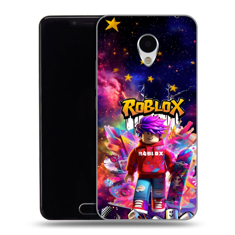 Пластиковый чехол на Meizu M3 с принтом Roblox Роблокс Пластиковый чехол на Meizu M3 с принтом Roblox Роблокс