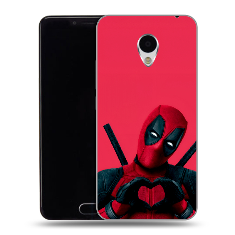 Пластиковый чехол на Meizu M3 с принтом Дедпул Deadpool Пластиковый чехол на Meizu M3 с принтом Дедпул Deadpool