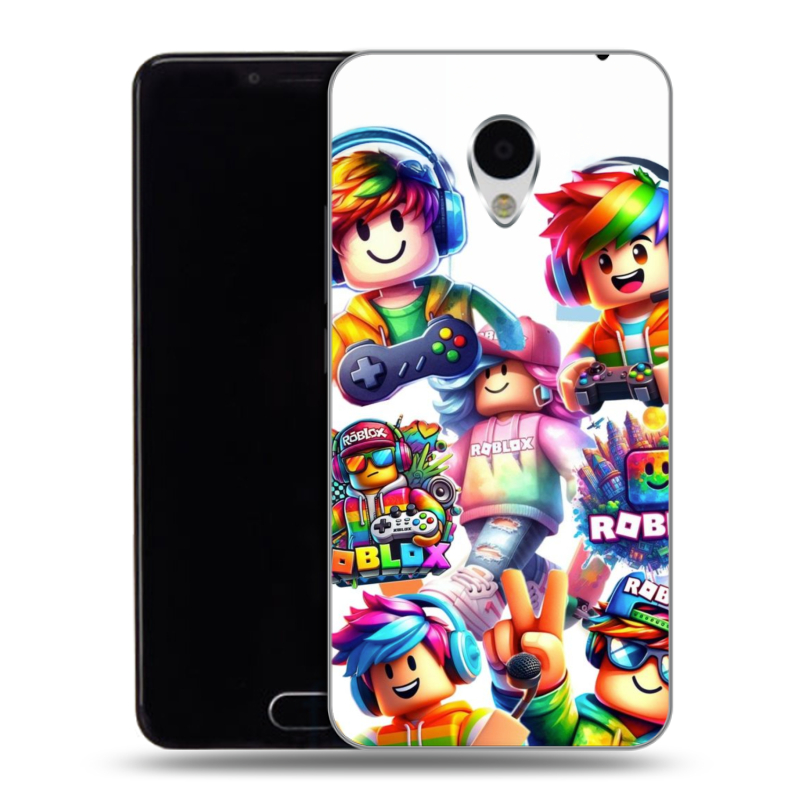 Пластиковый чехол на Meizu M3 с принтом Roblox Роблокс Пластиковый чехол на Meizu M3 с принтом Roblox Роблокс