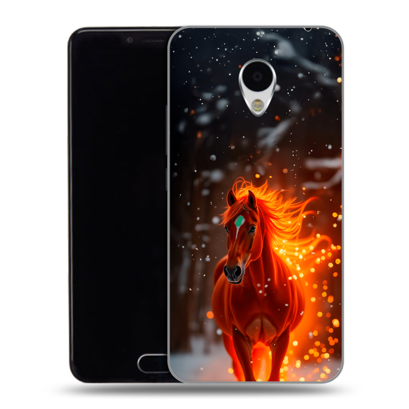 Пластиковый чехол на Meizu M3 с принтом Новый год Пластиковый чехол на Meizu M3 с принтом Новый год