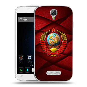 Силиконовый чехол на Doogee X6 с принтом Герб СССР Силиконовый чехол на Doogee X6 с принтом Герб СССР