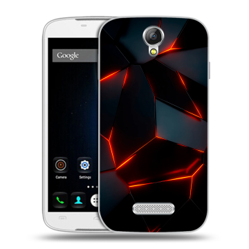 Силиконовый чехол на Doogee X6 с принтом Яркие абстракции Силиконовый чехол на Doogee X6 с принтом Яркие абстракции