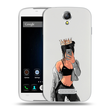 Силиконовый чехол на Doogee X6 с принтом Женские принты Силиконовый чехол на Doogee X6 с принтом Женские принты