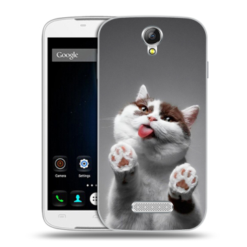 Силиконовый чехол на Doogee X6 с принтом Коты Силиконовый чехол на Doogee X6 с принтом Коты