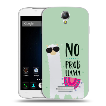 Силиконовый чехол на Doogee X6 с принтом Лама Силиконовый чехол на Doogee X6 с принтом Лама