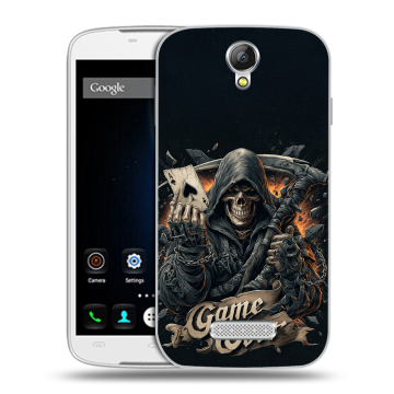 Силиконовый чехол на Doogee X6 с принтом Скелет карты Силиконовый чехол на Doogee X6 с принтом Скелет карты