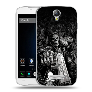 Силиконовый чехол на Doogee X6 с принтом Скелет Силиконовый чехол на Doogee X6 с принтом Скелет