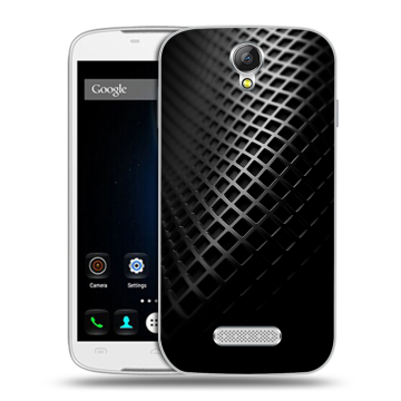 Силиконовый чехол на Doogee X6 с принтом Текстура металла Силиконовый чехол на Doogee X6 с принтом Текстура металла