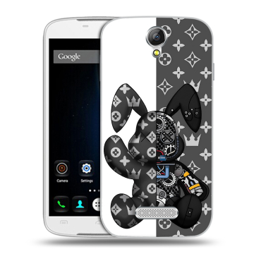 Силиконовый чехол на Doogee X6 с принтом Луи робот Силиконовый чехол на Doogee X6 с принтом Луи робот