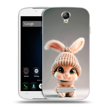 Силиконовый чехол на Doogee X6 с принтом Кролик Силиконовый чехол на Doogee X6 с принтом Кролик