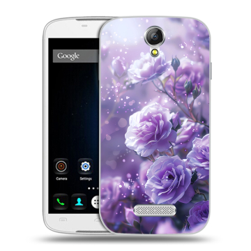 Силиконовый чехол на Doogee X6 с принтом Розы цветы Силиконовый чехол на Doogee X6 с принтом Розы цветы