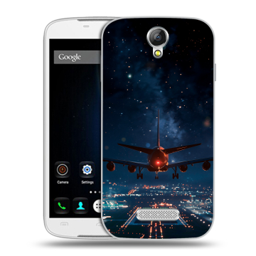 Силиконовый чехол на Doogee X6 с принтом самолет Силиконовый чехол на Doogee X6 с принтом самолет