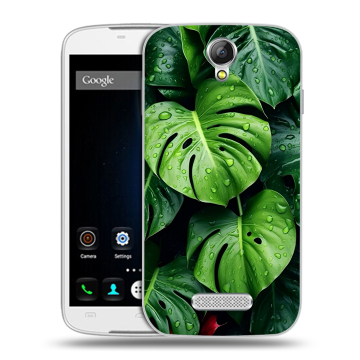 Силиконовый чехол на Doogee X6 с принтом Листья Силиконовый чехол на Doogee X6 с принтом Листья