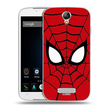 Силиконовый чехол на Doogee X6 с принтом человек паук spiderman Силиконовый чехол на Doogee X6 с принтом человек паук spiderman