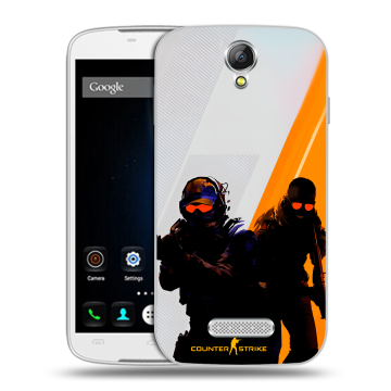 Силиконовый чехол на Doogee X6 с принтом Контер страйк Counter strike