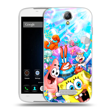 Силиконовый чехол на Doogee X6 с принтом спанчбоб спанч боб Силиконовый чехол на Doogee X6 с принтом спанчбоб спанч боб