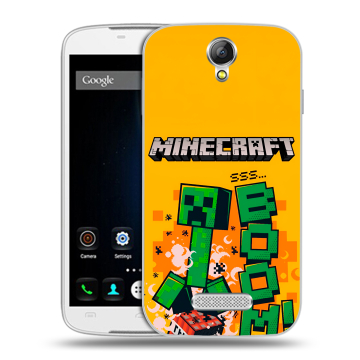 Силиконовый чехол на Doogee X6 с принтом Майнкрафт Minecraft Силиконовый чехол на Doogee X6 с принтом Майнкрафт Minecraft