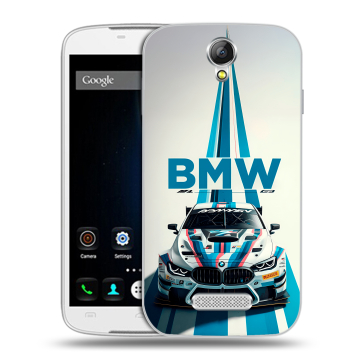Силиконовый чехол на Doogee X6 с принтом БМВ BMW Силиконовый чехол на Doogee X6 с принтом БМВ BMW
