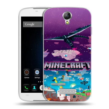 Силиконовый чехол на Doogee X6 с принтом Майнкрафт Minecraft Силиконовый чехол на Doogee X6 с принтом Майнкрафт Minecraft