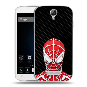 Силиконовый чехол на Doogee X6 с принтом человек паук spiderman