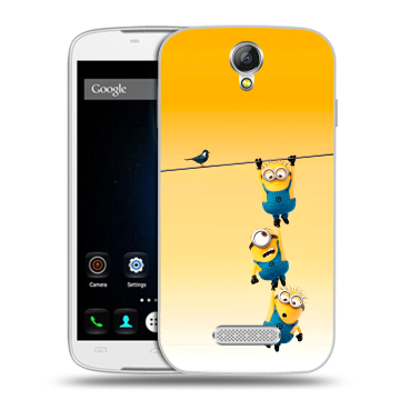 Силиконовый чехол на Doogee X6 с принтом Миньоны Силиконовый чехол на Doogee X6 с принтом Миньоны