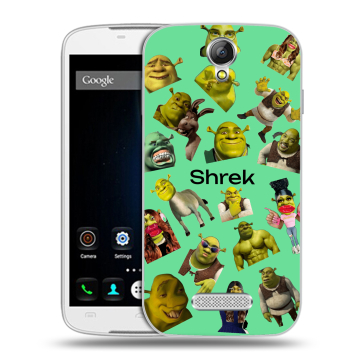 Силиконовый чехол на Doogee X6 с принтом Шрек Shrek