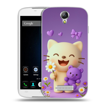 Силиконовый чехол на Doogee X6 с принтом для девочек Силиконовый чехол на Doogee X6 с принтом для девочек