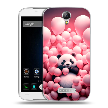 Силиконовый чехол на Doogee X6 с принтом Панда