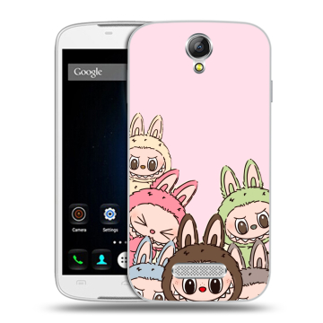 Силиконовый чехол на Doogee X6 с принтом Лабубу