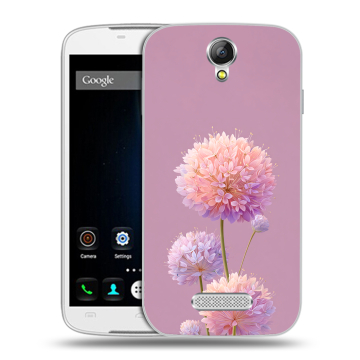 Силиконовый чехол на Doogee X6 с принтом Цветы