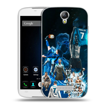 Силиконовый чехол на Doogee X6 с принтом Реал Роналдо Силиконовый чехол на Doogee X6 с принтом Реал Роналдо