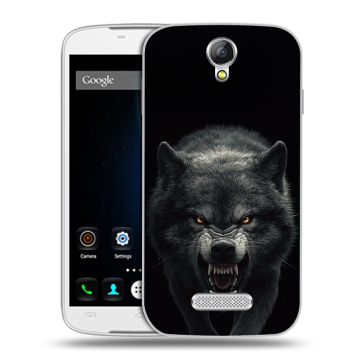 Силиконовый чехол на Doogee X6 с принтом Волк Силиконовый чехол на Doogee X6 с принтом Волк