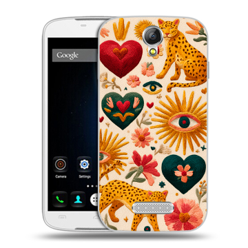 Силиконовый чехол на Doogee X6 с принтом Модный принт