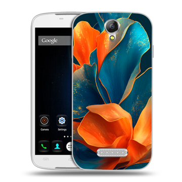 Силиконовый чехол на Doogee X6 с принтом Цветы