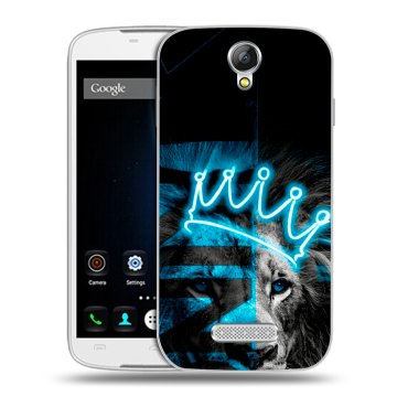 Силиконовый чехол на Doogee X6 с принтом Король лев