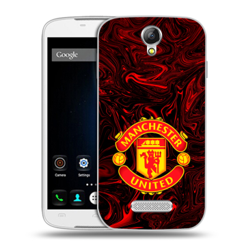 Силиконовый чехол на Doogee X6 с принтом Manchester United